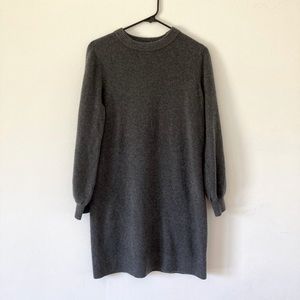 Daily Ritual Gray Oversized Sweater Dress Medium